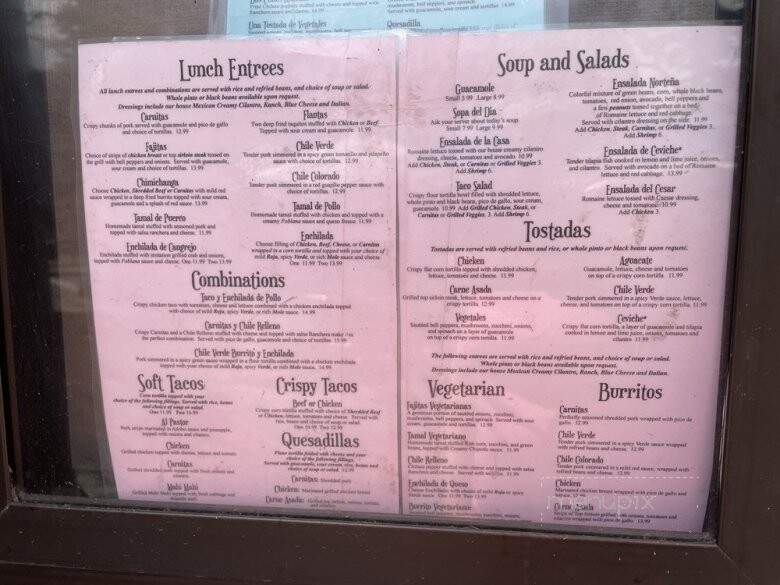 Tres Hermanas - Davis, CA menu_pic