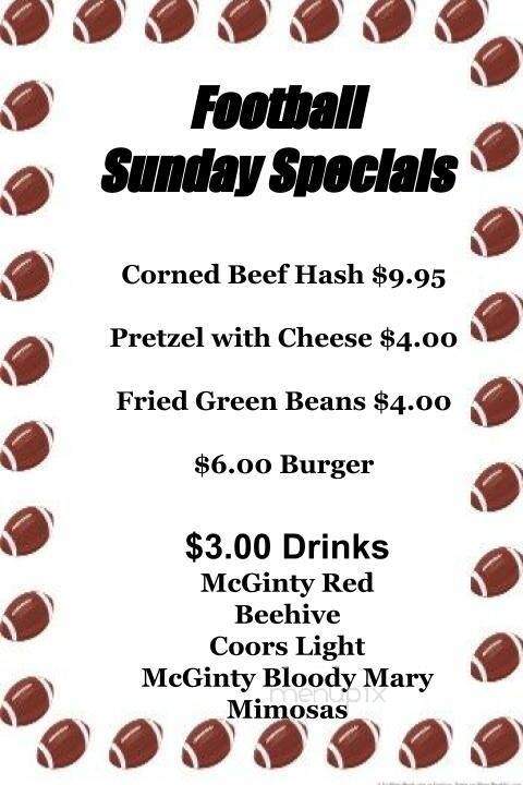 McGinty's Wood Oven Pub - Divide, CO menu_pic