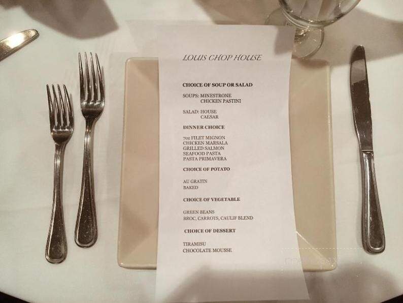 Louis Chop House - Chesterfield, MI menu_pic