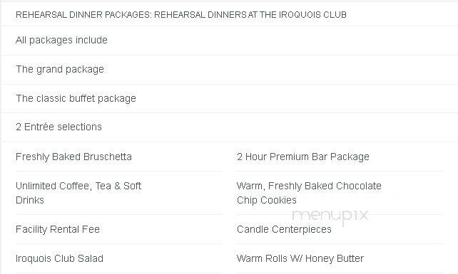 Iroquois Club - Bloomfield Hills, MI menu_pic
