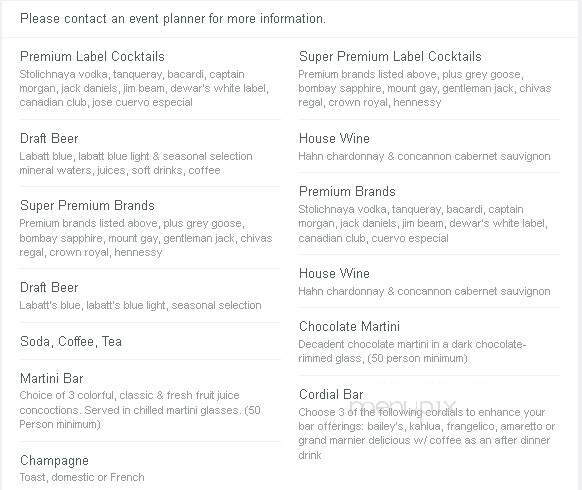 Iroquois Club - Bloomfield Hills, MI menu_pic