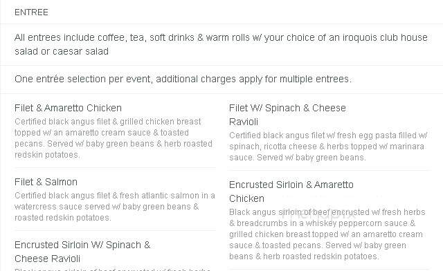 Iroquois Club - Bloomfield Hills, MI menu_pic
