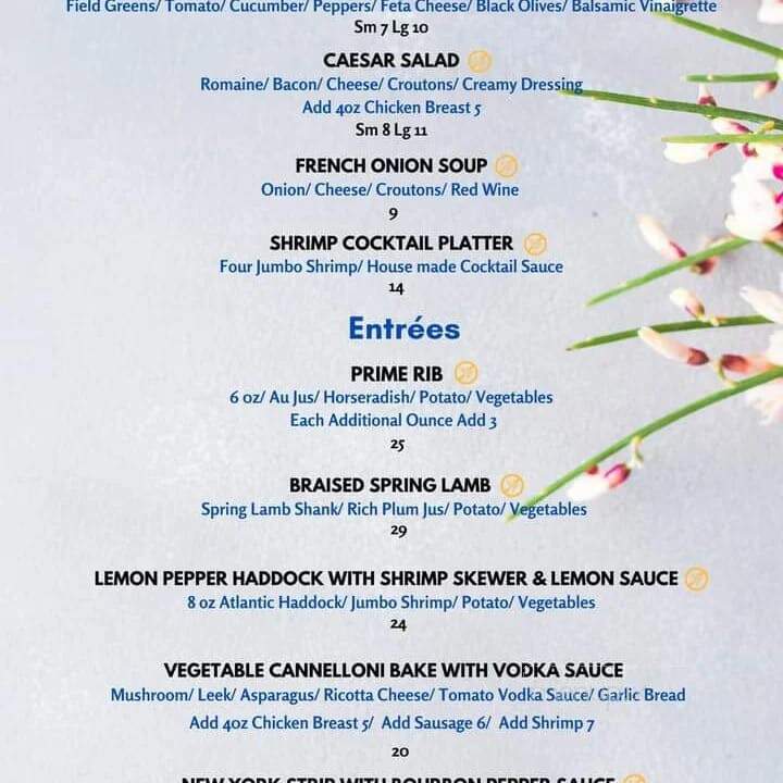 Regency Dining Room - Fredericton, NB menu_pic