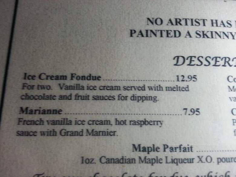 Grizzly House Restaurant - Banff, AB menu_pic