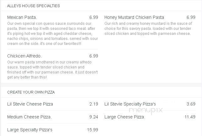 Alley's Pizza - Nevada, IA menu_pic
