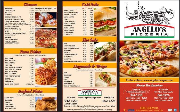 Angelos Pizzeria - Bangor, ME