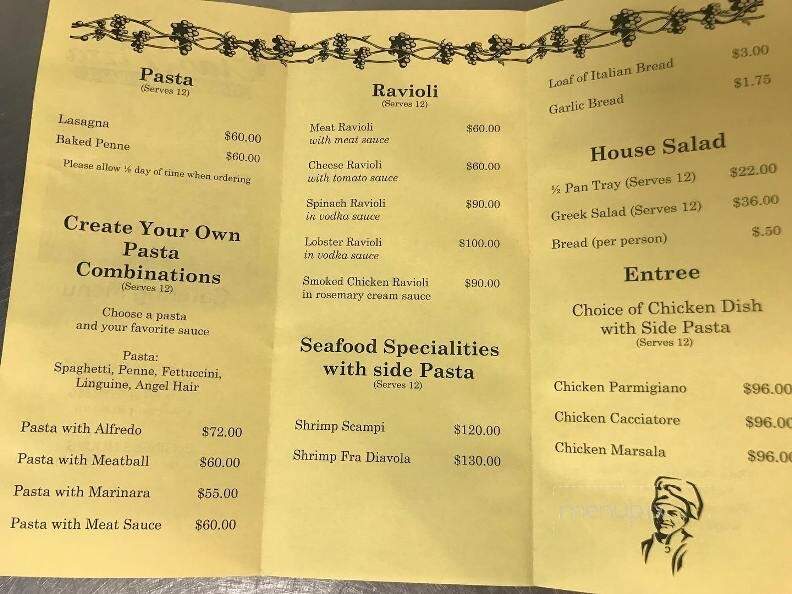 Ciao Pizza Italian Restaurant - Mebane, NC menu_pic