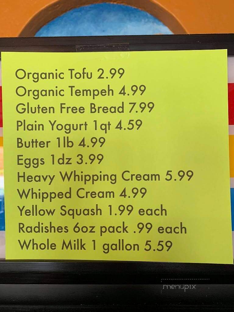 Coyote Kitchen - Boone, NC menu_pic