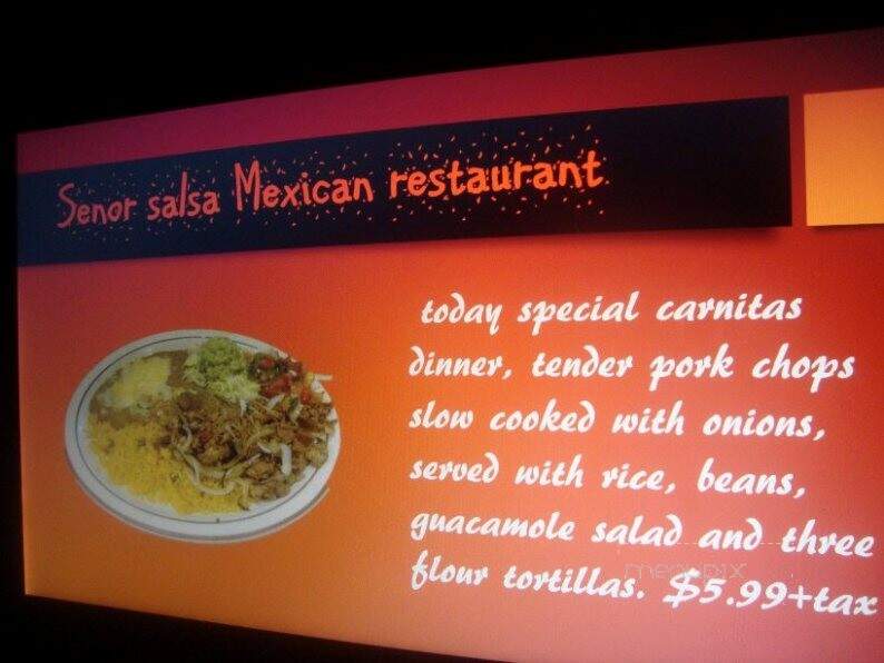 Senor Salsa - Coweta, OK menu_pic