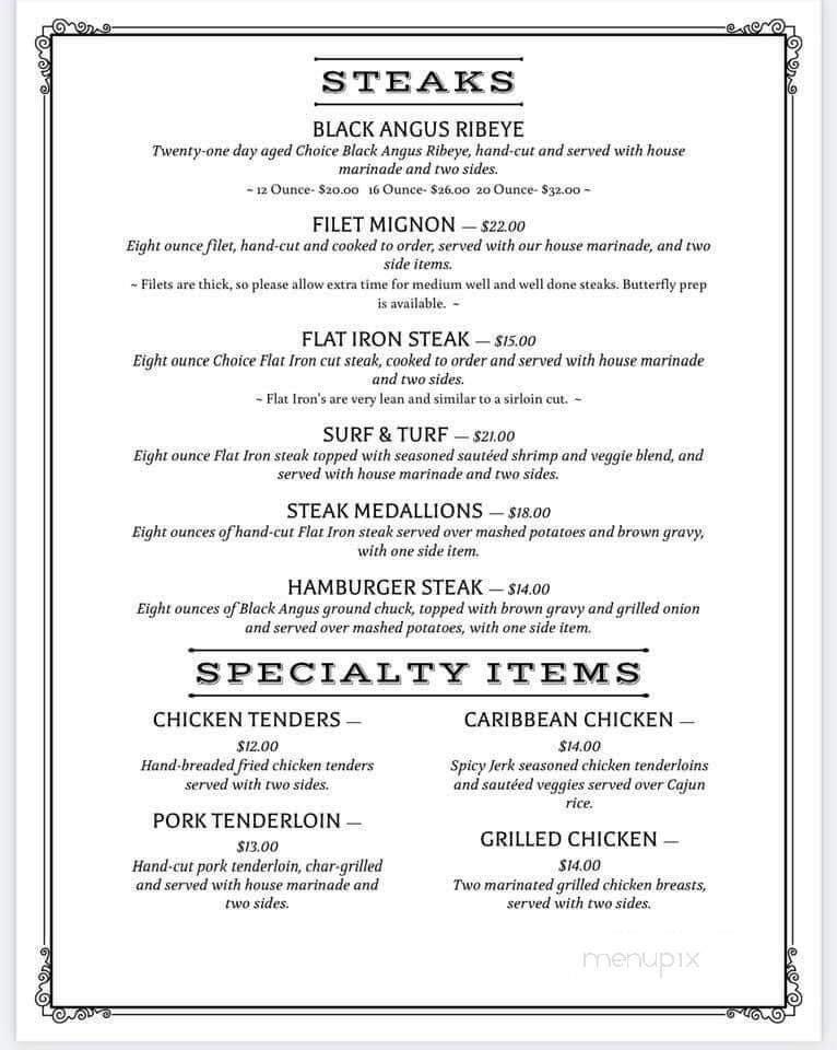 Vinegar Jim's - Arlington, TN menu_pic