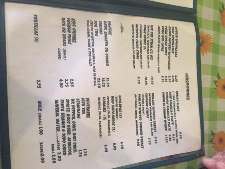 Chili Pepper Cafe - Terlingua, TX menu_pic