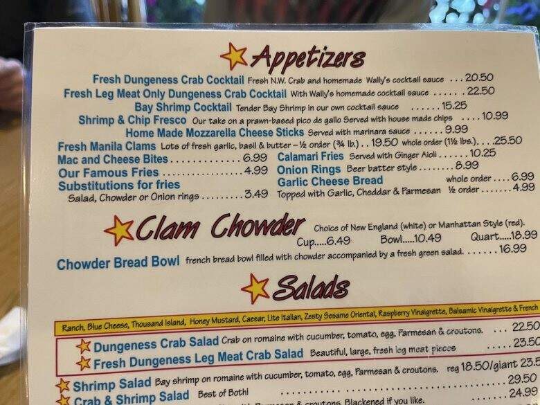 Wally's Chowder House - Des Moines, WA