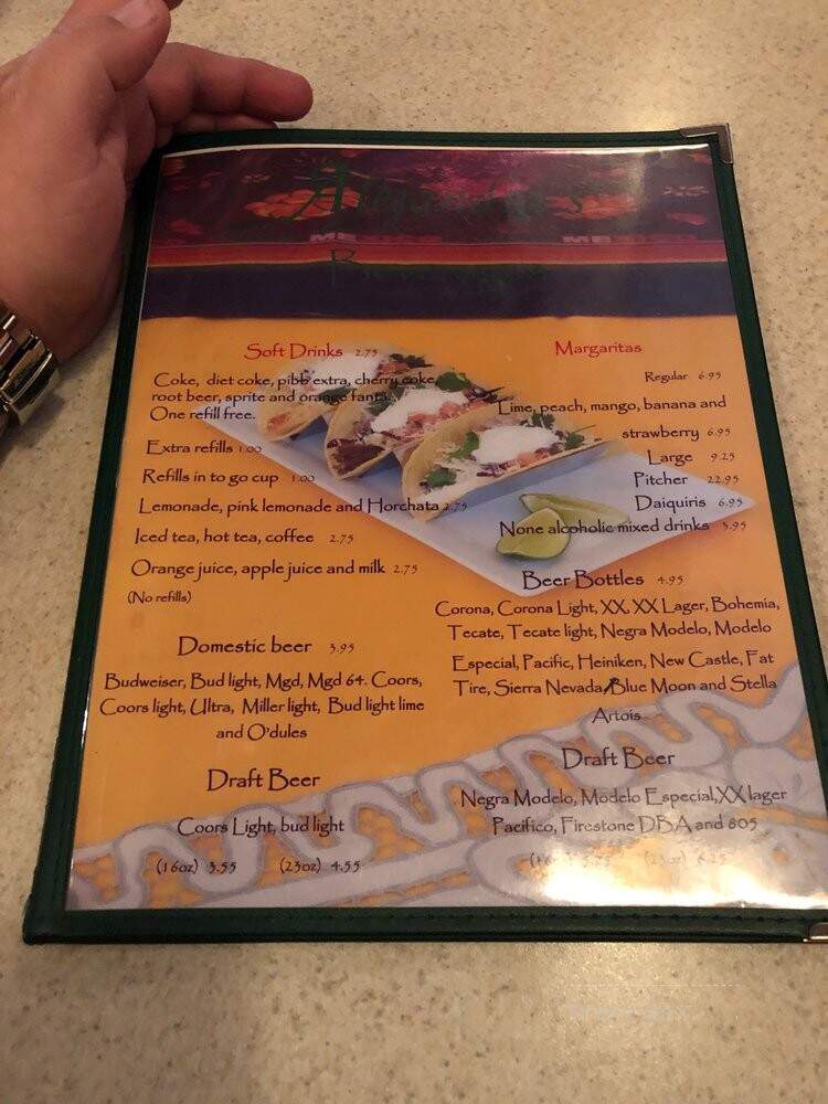Alejandra's Mexican Food - Visalia, CA menu_pic