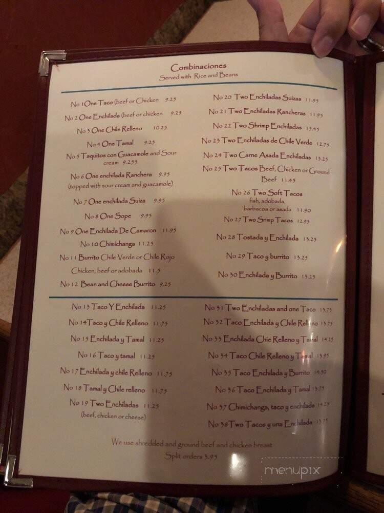Alejandra's Mexican Food - Visalia, CA menu_pic