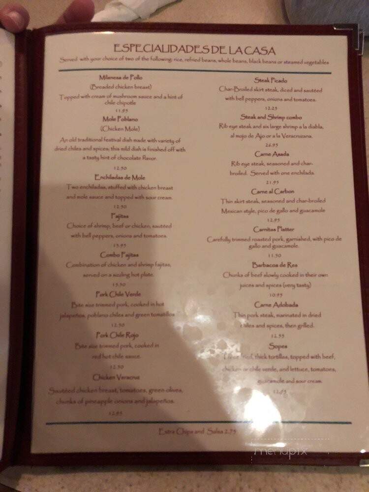 Alejandra's Mexican Food - Visalia, CA menu_pic