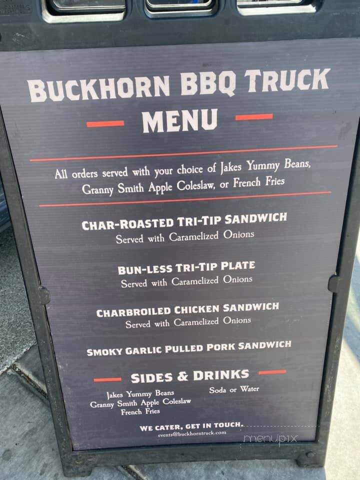 Buckhorn BBQ Food Truck - Vacaville, CA menu_pic