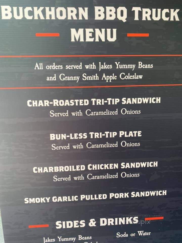 Buckhorn BBQ Food Truck - Vacaville, CA menu_pic