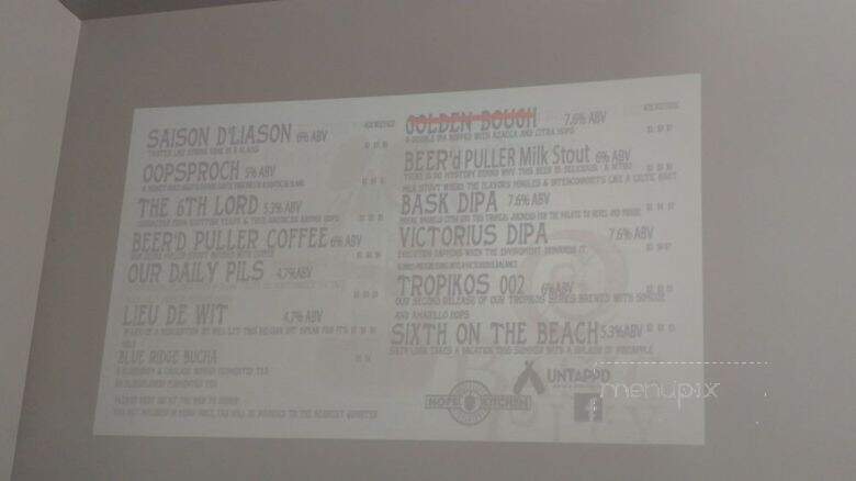 Basic City Beer - Waynesboro, VA menu_pic