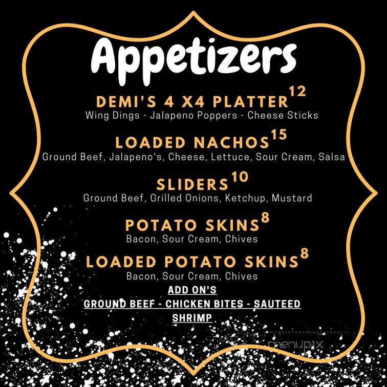 Demi's Restaurant & Bar - Detroit, MI menu_pic