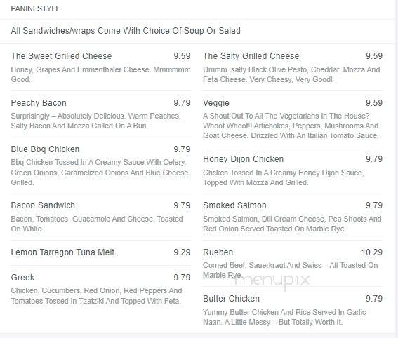 Fresh and Sweet - Regina, SK menu_pic