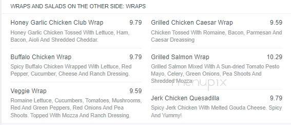 Fresh and Sweet - Regina, SK menu_pic