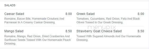 Fresh and Sweet - Regina, SK menu_pic