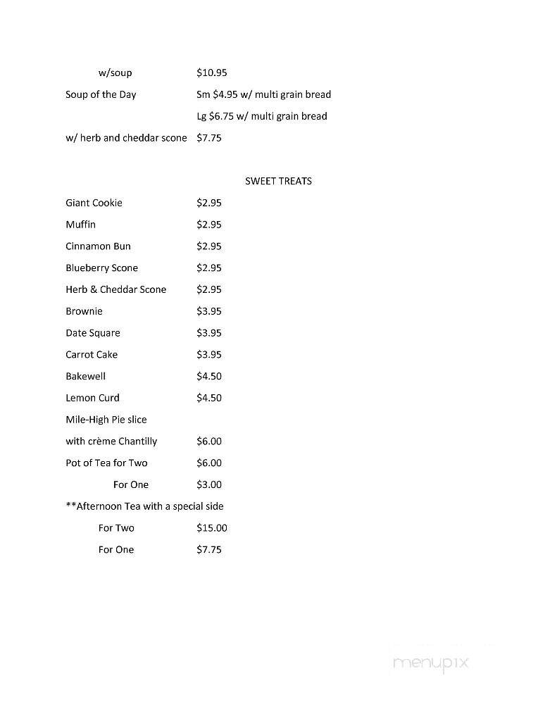 Cathy's Corner Cafe - Sooke, BC menu_pic