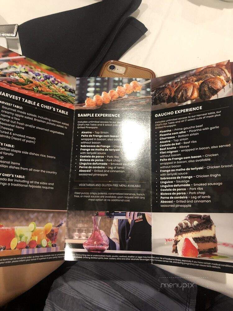 Gaucho Urbano Brazilian Steakhouse - Pigeon Forge, TN menu_pic