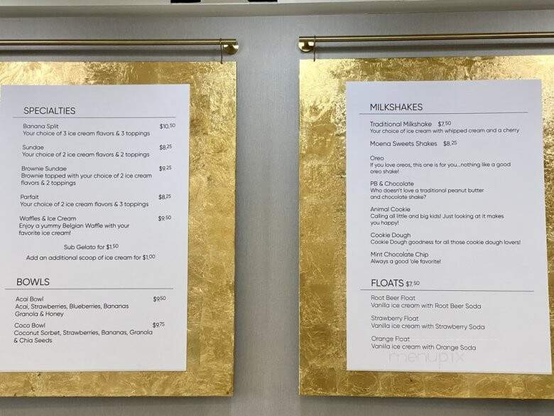 Moena Sweets - Honolulu, HI menu_pic