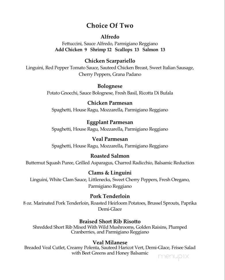La Bella Vita Restaurant & Bar - Orleans, MA menu_pic