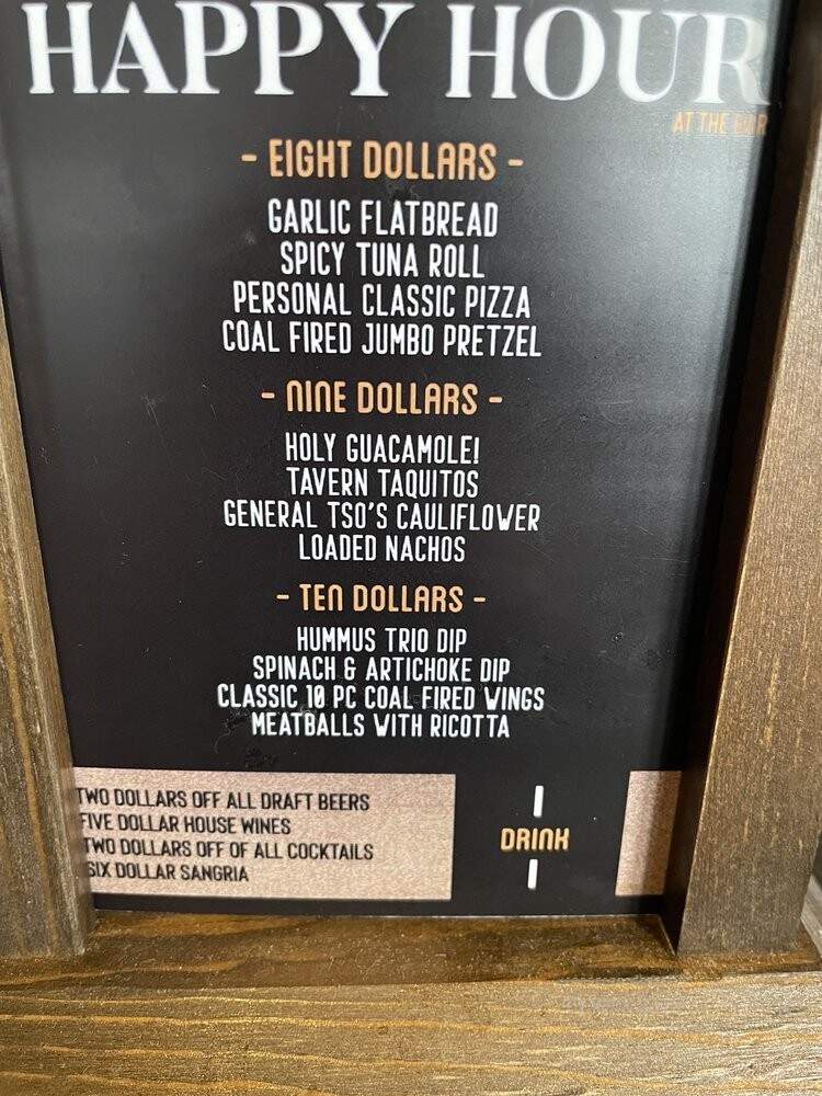 Tommy's Tavern + Tap - Bridgewater Township, NJ menu_pic