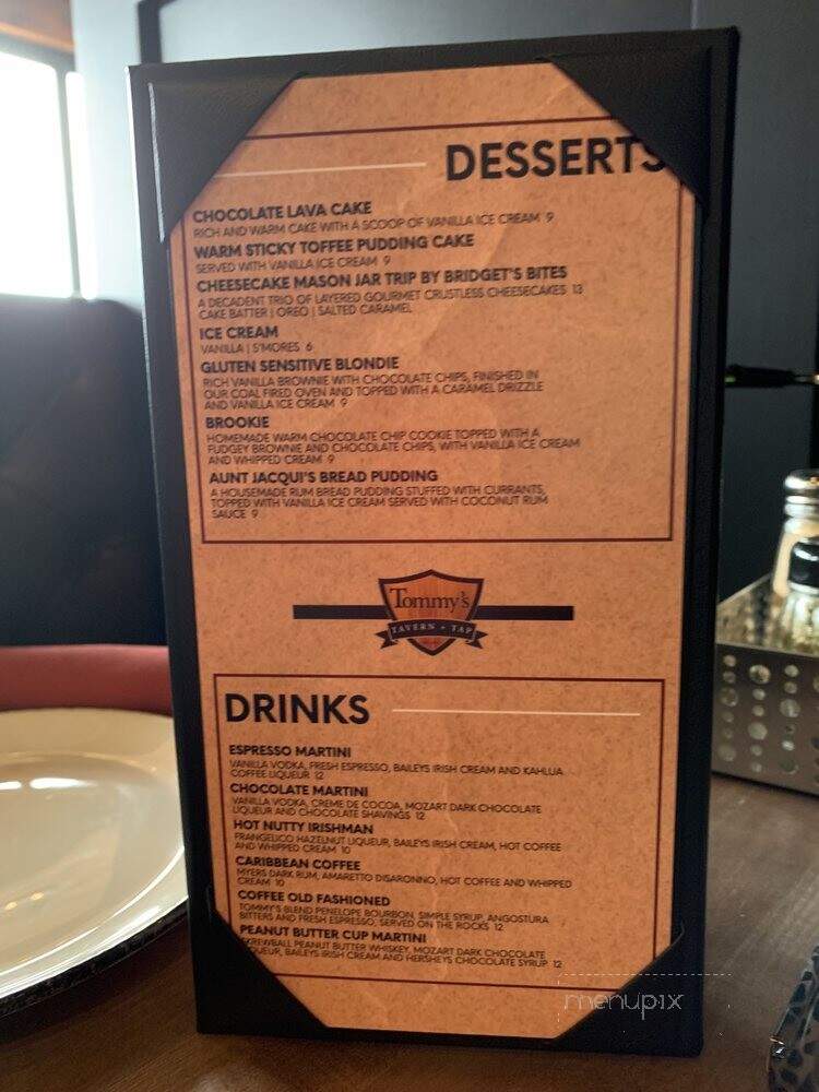 Tommy's Tavern + Tap - Bridgewater Township, NJ menu_pic