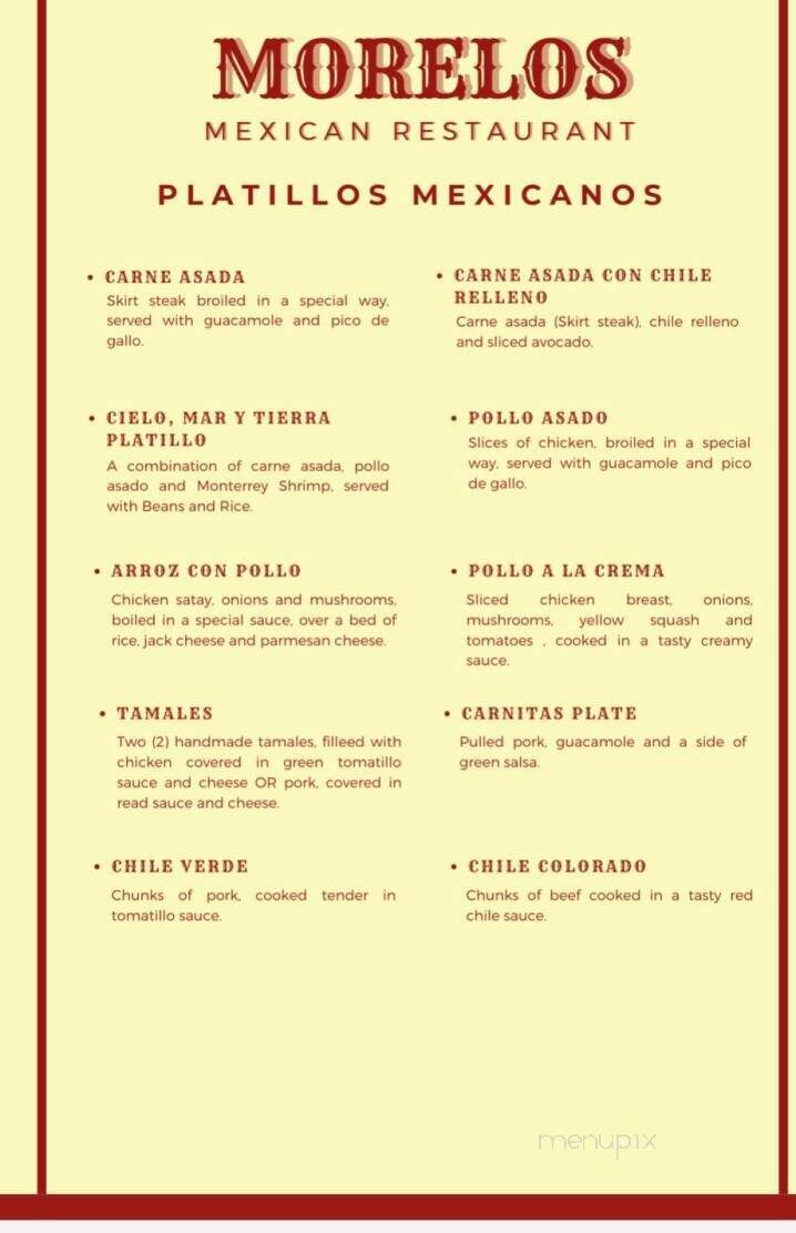 Morelos Mexican Restaurant - Coburg, OR