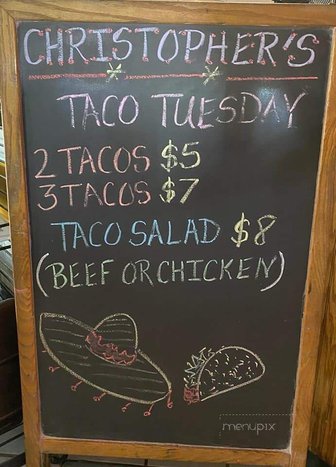 Christopher's Grill & Bar - Lake Wylie, SC menu_pic