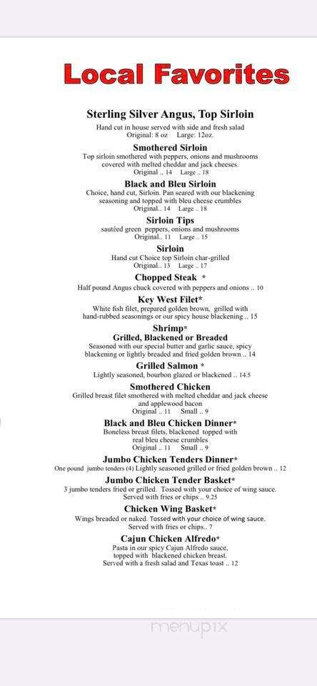 Christopher's Grill & Bar - Lake Wylie, SC menu_pic