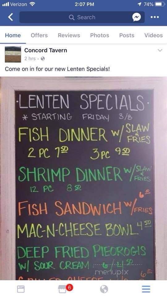 Concord Tavern - Painesville, OH menu_pic