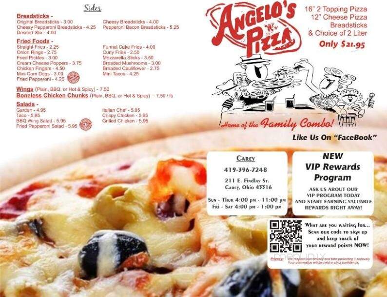 Angelo's Pizza Co - Carey, OH menu_pic