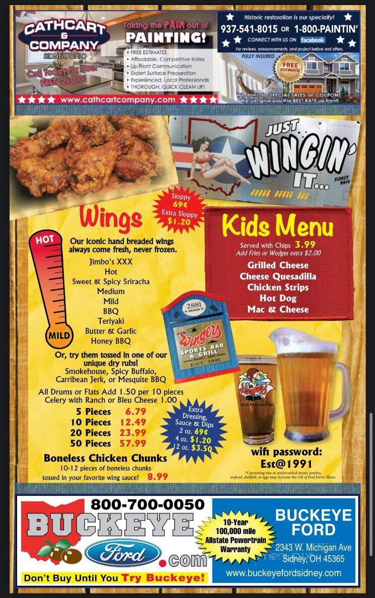 Wingers Restaurant - Sidney, OH