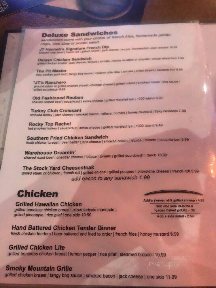 J.T. Hannah's Kitchen - Pigeon Forge, TN