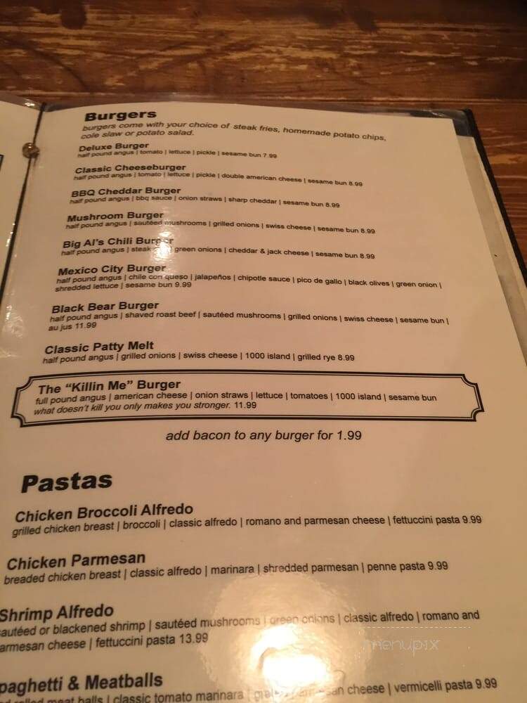 J.T. Hannah's Kitchen - Pigeon Forge, TN menu_pic