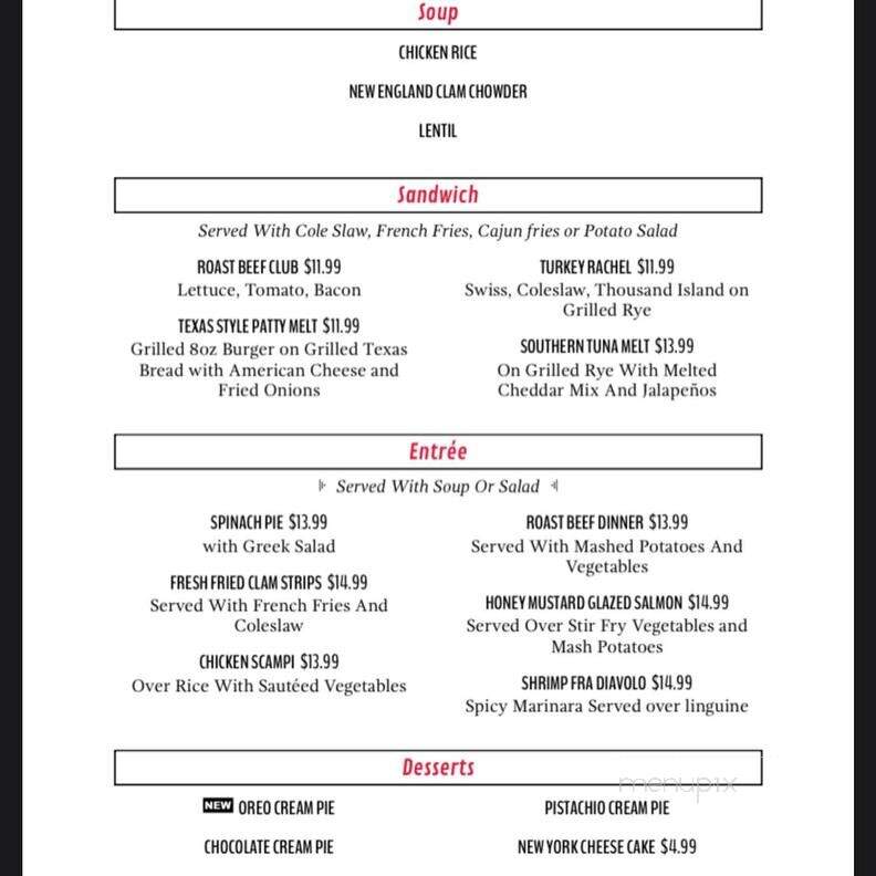 New Hartford Diner - New Hartford, CT menu_pic