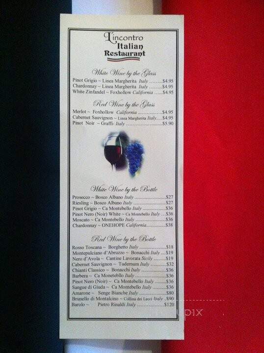 Lincontro Italian Restaurant - Lake Wales, FL menu_pic