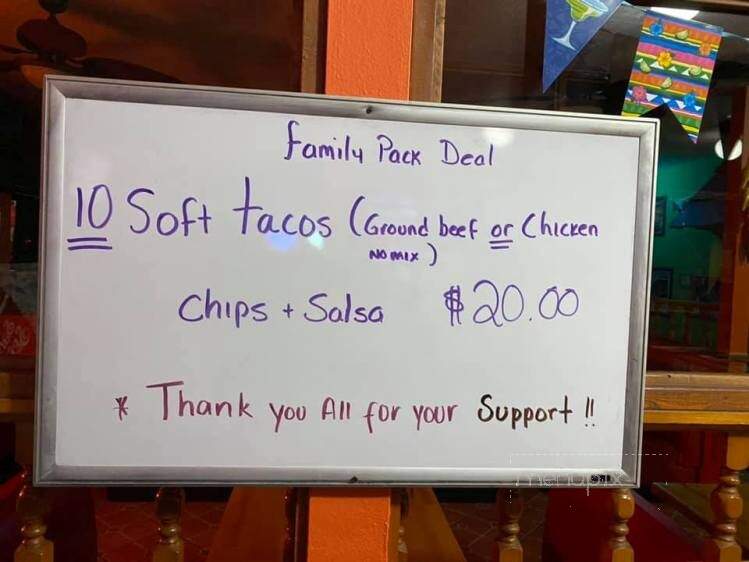 Carmelita's Mexican Restaurant - New Port Richey, FL menu_pic