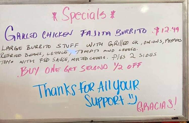 Carmelita's Mexican Restaurant - New Port Richey, FL menu_pic