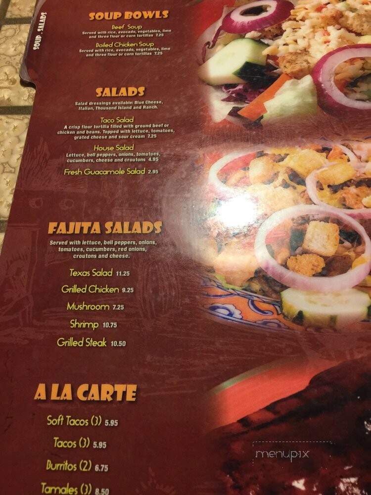 Rancho Viejo Mexican Grill - Hickory, NC menu_pic