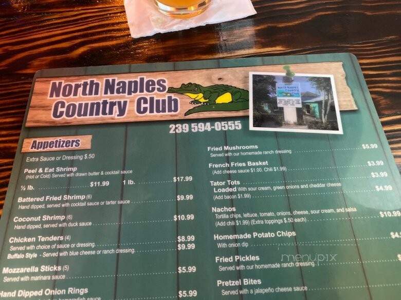 North Naples Country Club - Naples, FL menu_pic