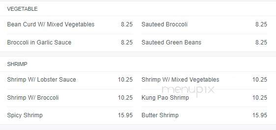 Lings Buffet - Lakeland, FL menu_pic