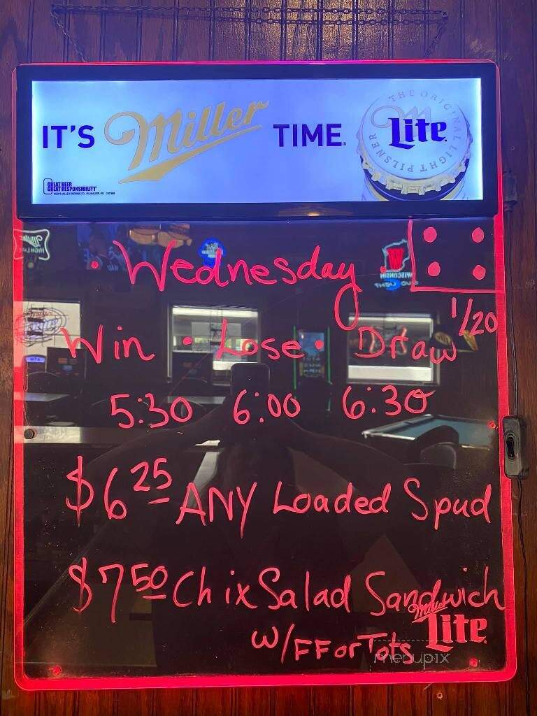 Wiggies Saloon - Janesville, WI menu_pic