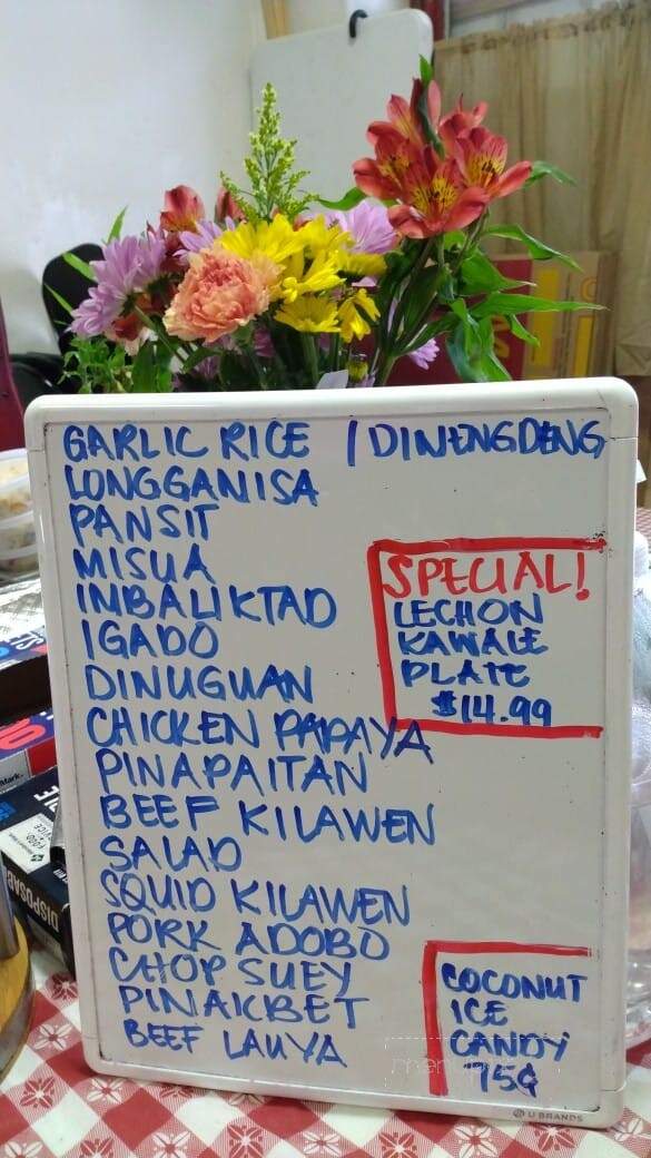 M & N Filipino Restaurant - Honolulu, HI menu_pic
