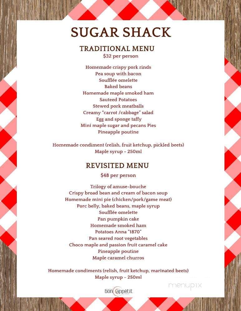 Traiteur Bon Appetit Inc - Montreal, QC menu_pic